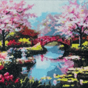 Japanese Cherry Blossom Bridge
