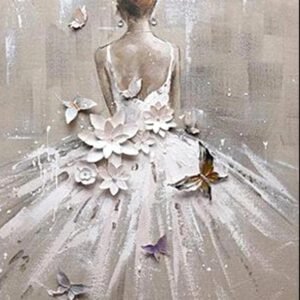 5D Diamond Painting - Lady In White