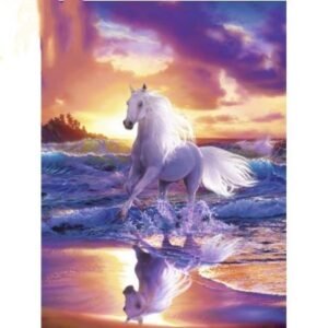 New White Horse Diy Diamond Painting
