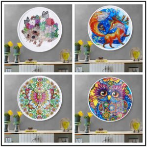 Children's Handmade Diy Circle Hanging Painting Diamond Painting