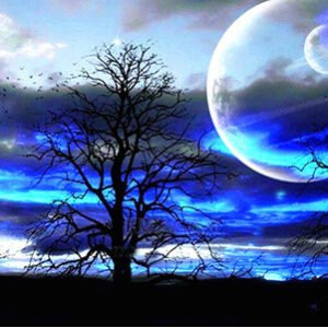 Full Diamond Moon Diy Diamond Painting