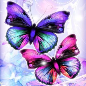 Diamond Painting Butterfly Combination Round Diamond