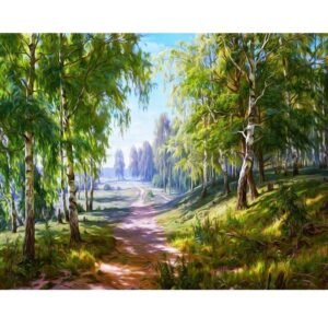 5D Diamond Painting - Birkenwald   Landscape