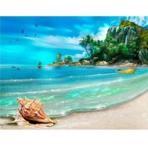 5D Diamond Painting  Beach with Shell