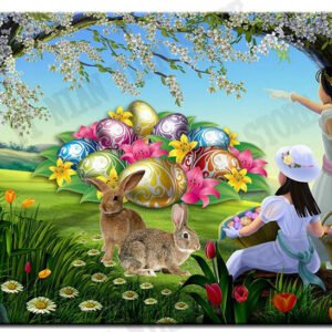 Easter Egg Diamond Painting  DIY Diamond Mosaic Kit Square Diamond Embroidery Patterns Rhinestone Wall Art Painting