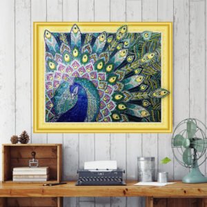 Bright diamond 5d peacock diamond painting