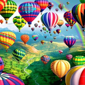 Diamond Painting Full Diamond Diamond Hot Air Balloons