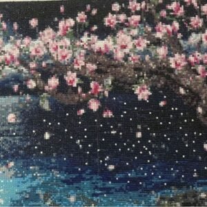 Cherry Blossoms Under the Moonlight