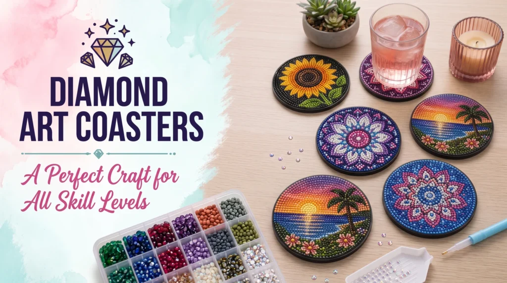 Diamond Art Coasters Every DIY Craft Lover Should Try