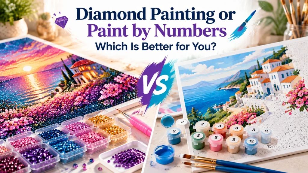Diamond Painting Vs Paint by Numbers