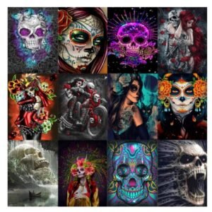 Diamond Painting Horror Skull Art Mosaic Home Wall Decoration