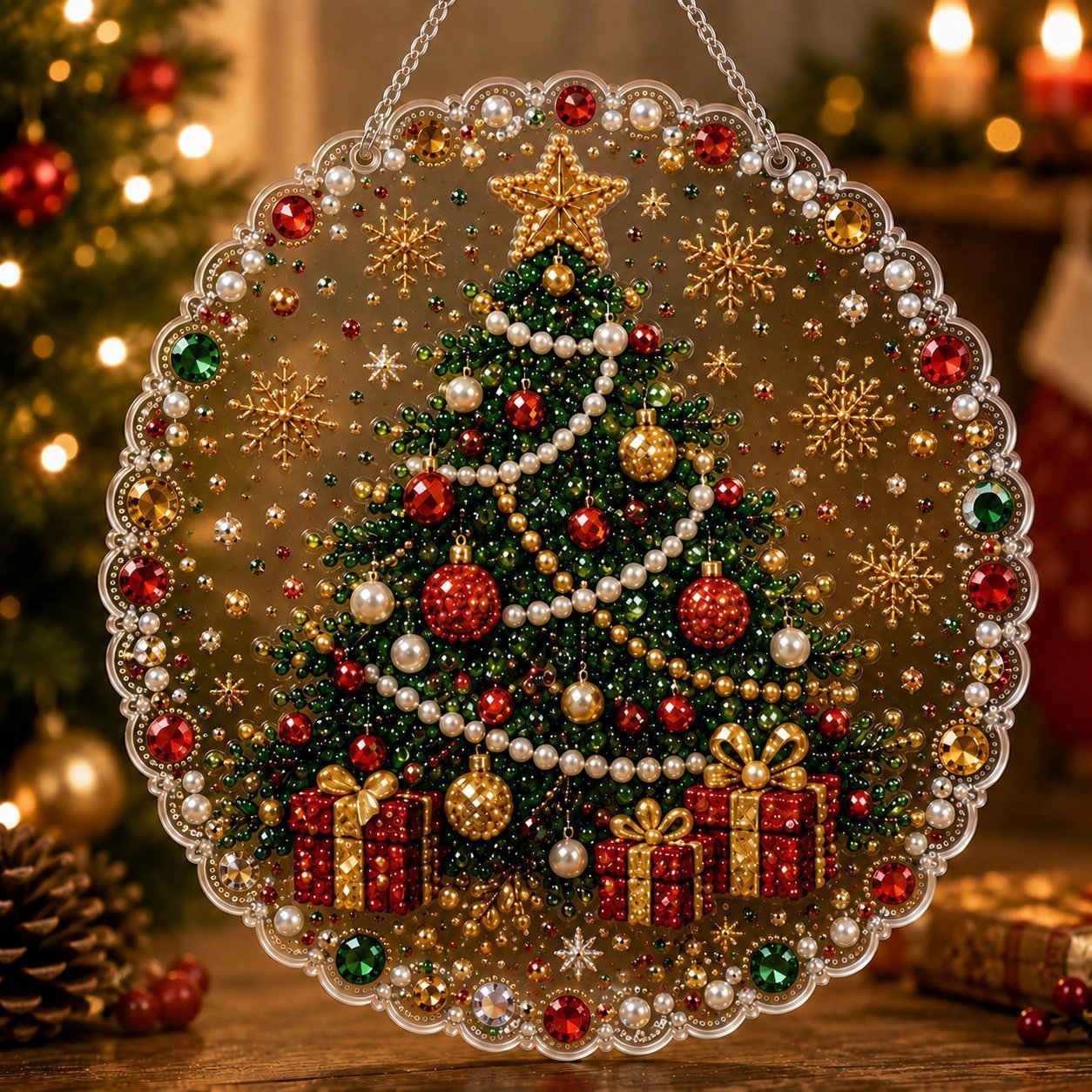 Diamond Painting Pendant Christmas Holiday Decorations Diamond Painting Pendant - Image 7
