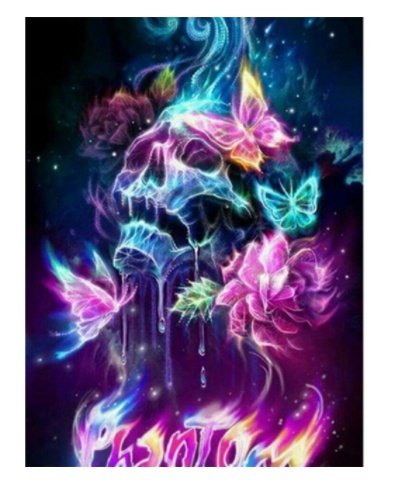 Diamond Painting Horror Skull Art Mosaic Home Wall Decoration - Image 3