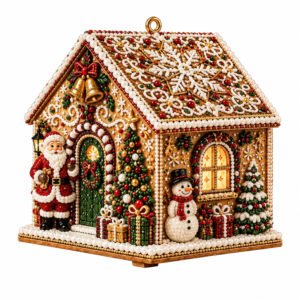 Wood Diamond Art House Kit