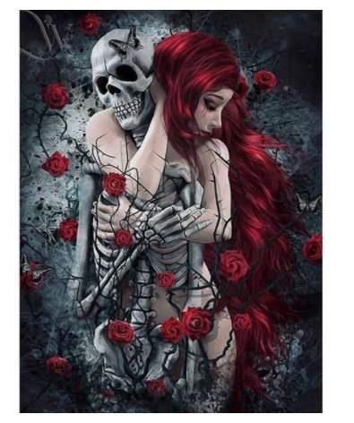 Diamond Painting Horror Skull Art Mosaic Home Wall Decoration - Image 2