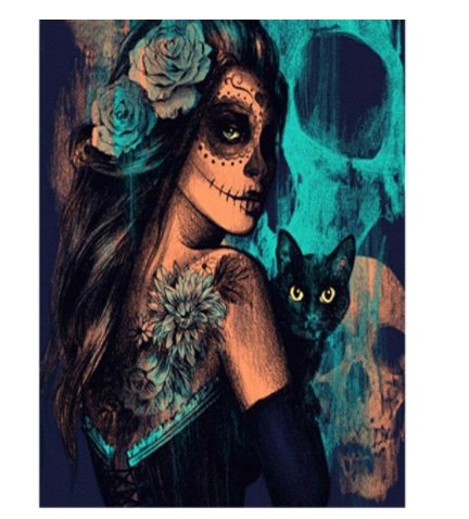 Diamond Painting Horror Skull Art Mosaic Home Wall Decoration - Image 5