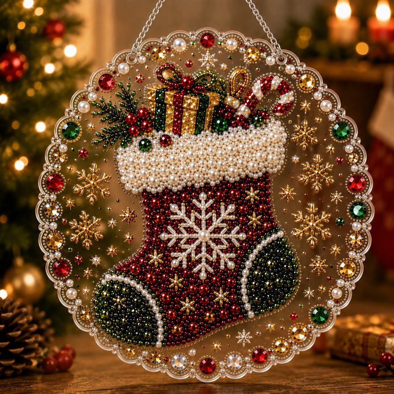 Diamond Painting Pendant Christmas Holiday Decorations Diamond Painting Pendant - Image 2