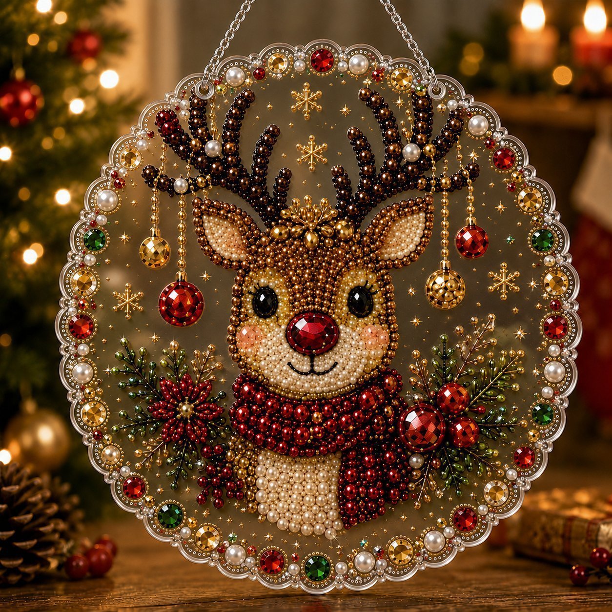 Diamond Painting Pendant Christmas Holiday Decorations Diamond Painting Pendant - Image 4
