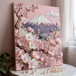 New DIY Pearl Painting Landscape & Floral Series Handmade Self-Adhesive Diamond Art